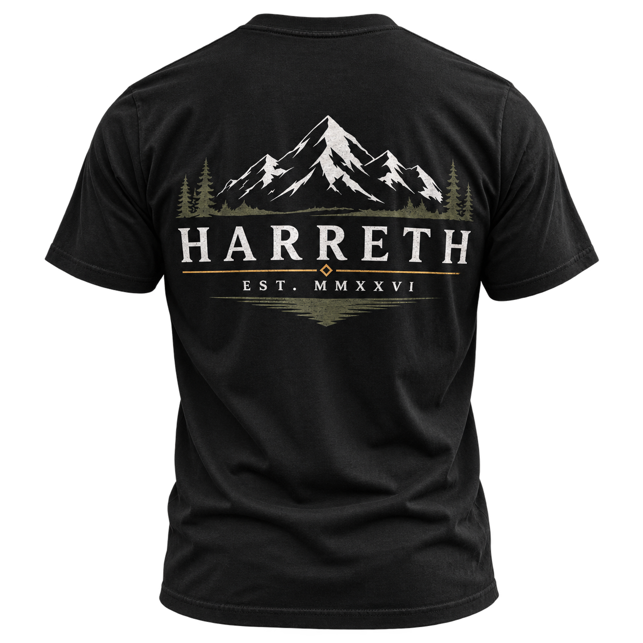 Harreth Men's Black T-Shirt